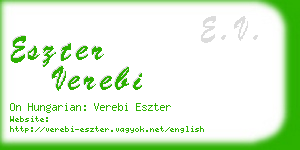 eszter verebi business card